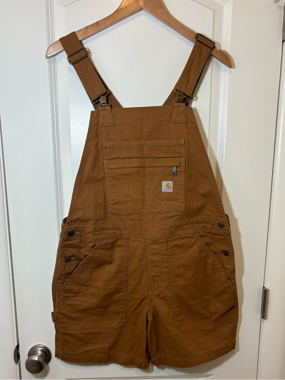 Carhartt Women Brown Short Cargo Overalls